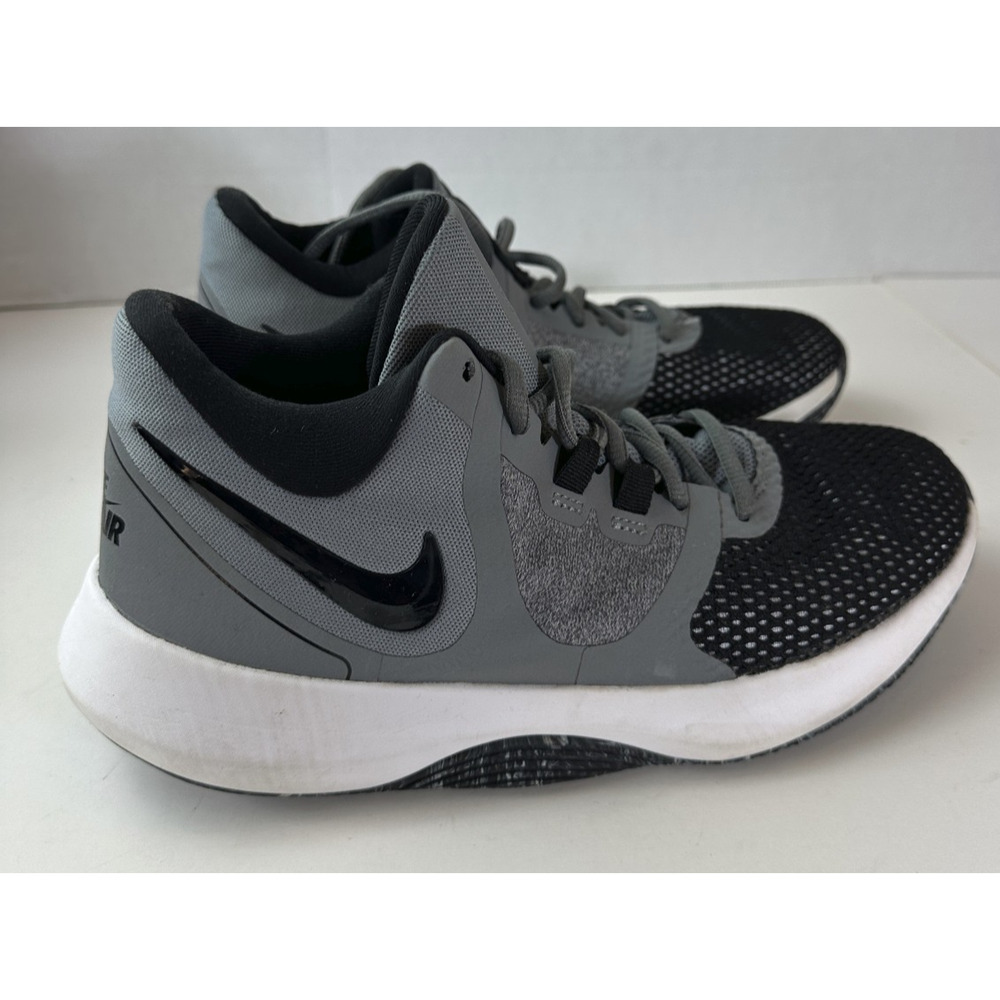 Nike Men's Air Precision II AA7069-011 Gray/Black Basketball Shoes Size 7.5 - Picture 5 of 12